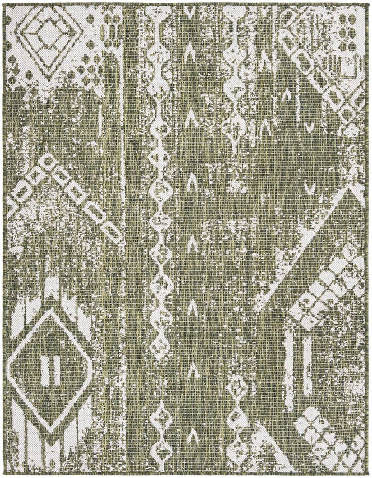 Detail image of 4' x 6' Easy-Clean Bohemian Indoor / Outdoor Rug
