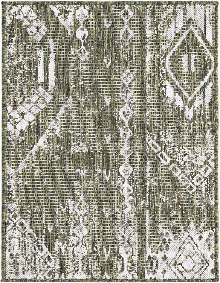 Detail image of 2' x 3' Easy-Clean Bohemian Indoor / Outdoor Rug