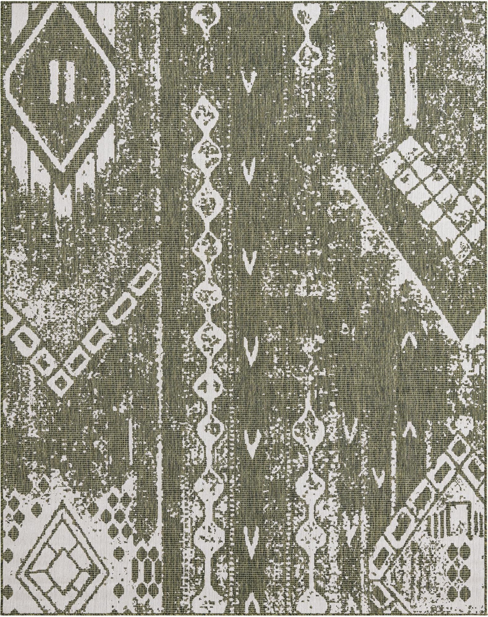 7' 10 x 10'  Washable Bohemian Indoor / Outdoor Rug