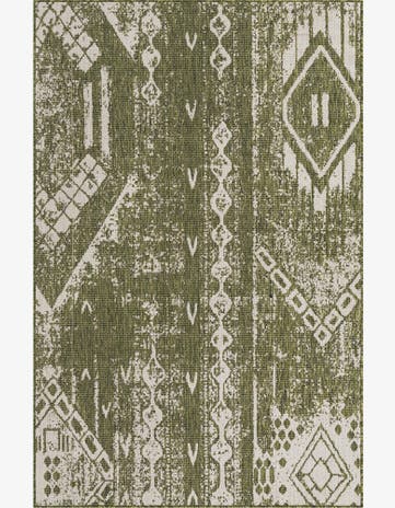 5' 3 x 8' Easy-Clean Bohemian Indoor / Outdoor Rug