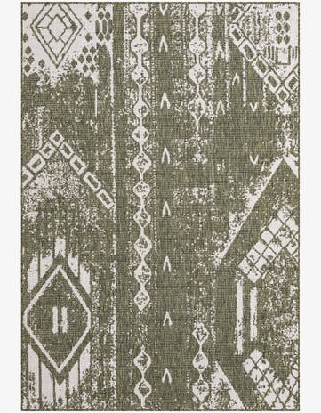 6' x 9' Easy-Clean Bohemian Indoor / Outdoor Rug