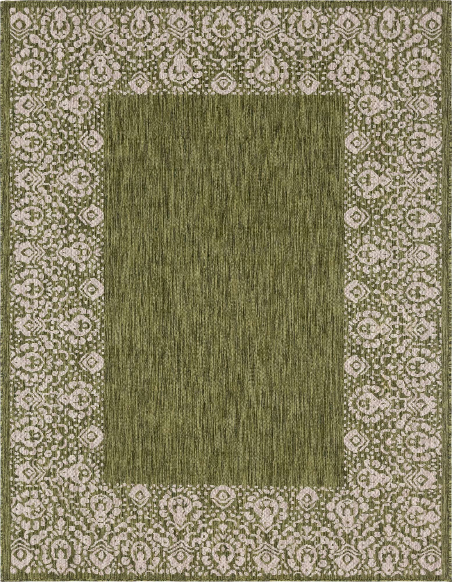 7' x 10' Easy-Clean Border Indoor / Outdoor Rug