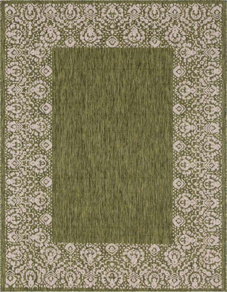 Detail image of 7' x 10' Easy-Clean Border Indoor / Outdoor Rug