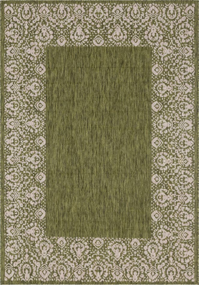 Detail image of 7' x 10' Easy-Clean Border Indoor / Outdoor Rug