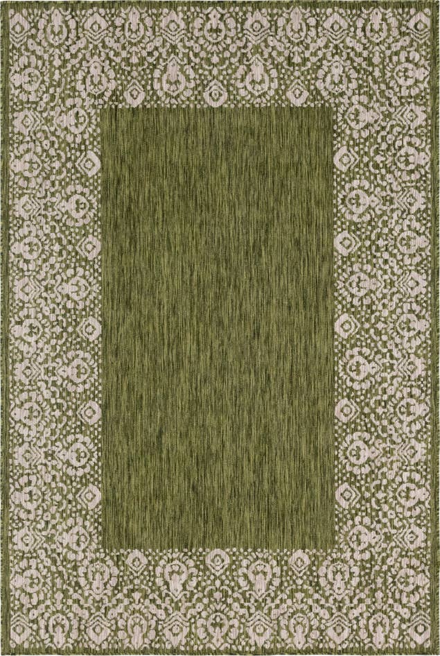 Detail image of 6' x 9' Easy-Clean Border Indoor / Outdoor Rug