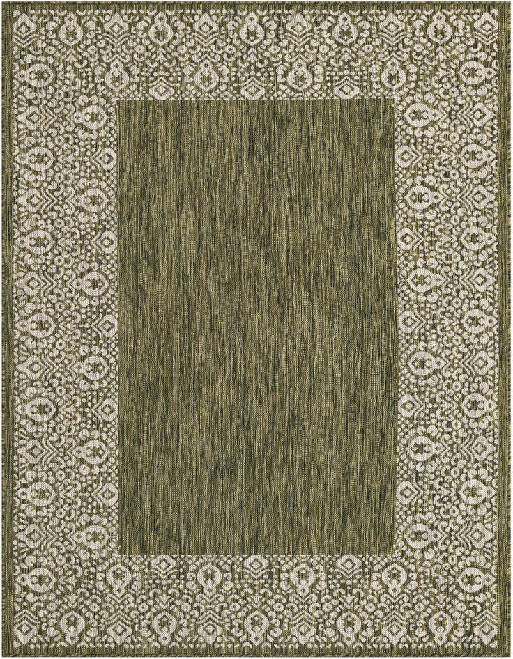 Detail image of 5' 3 x 8' Easy-Clean Border Indoor / Outdoor Rug