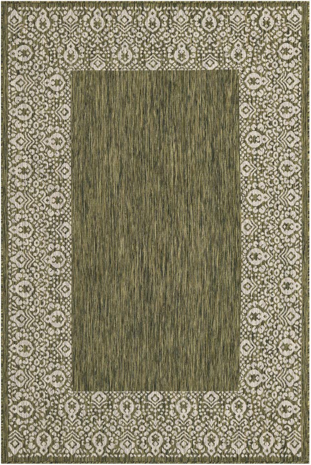 Detail image of 5' 3 x 8' Easy-Clean Border Indoor / Outdoor Rug