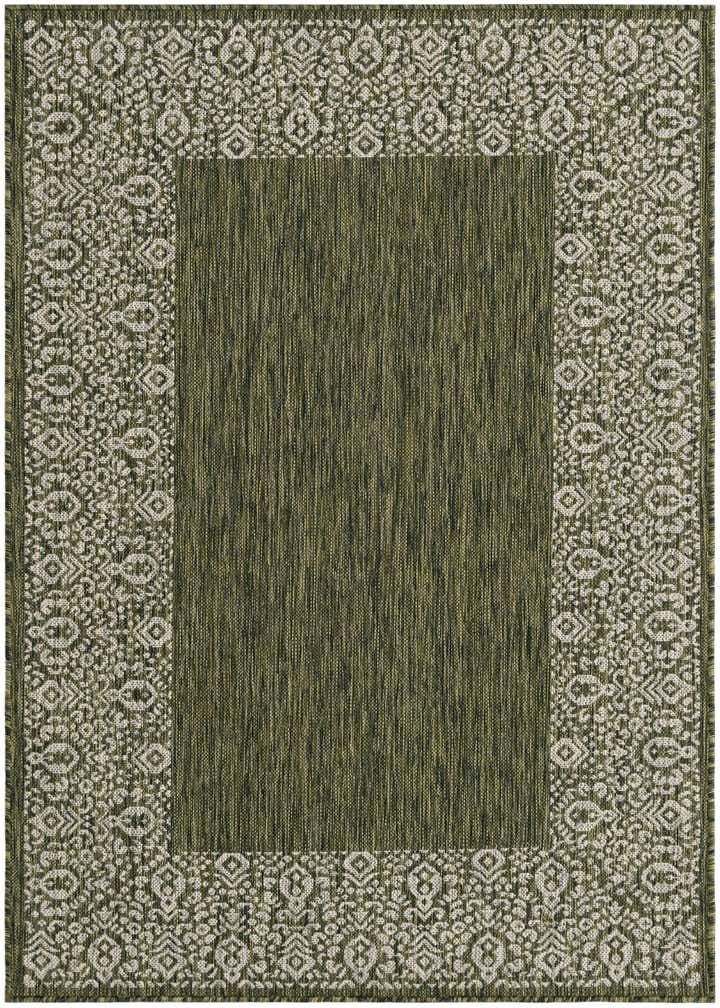 4' x 6' Easy-Clean Border Indoor / Outdoor Rug