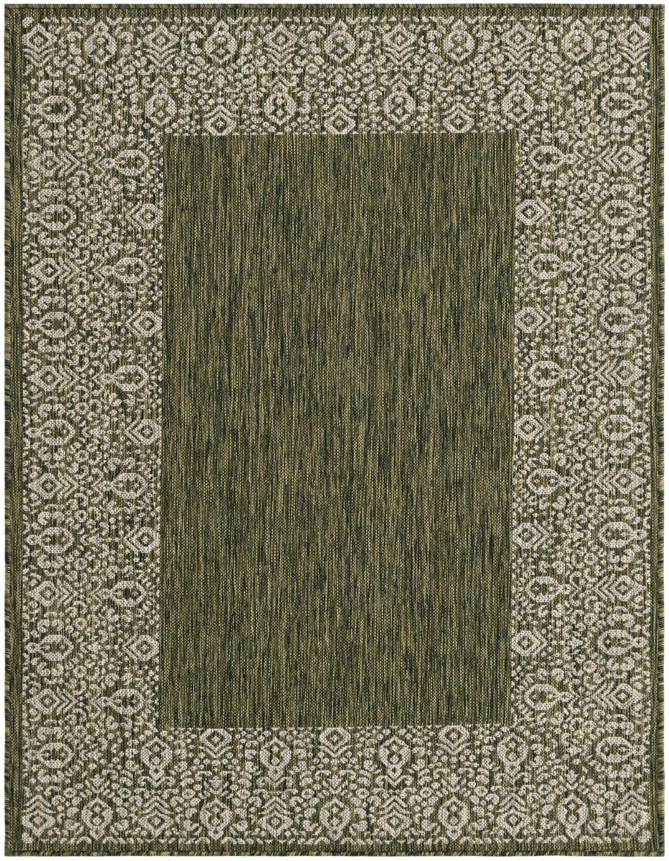 4' x 6' Easy-Clean Border Indoor / Outdoor Rug
