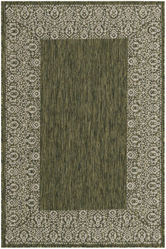 Detail image of 4' x 6' Easy-Clean Border Indoor / Outdoor Rug