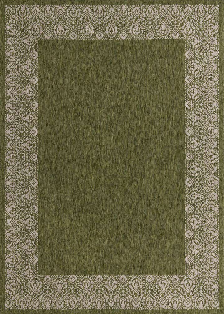 10' x 14' Easy-Clean Border Indoor / Outdoor Rug