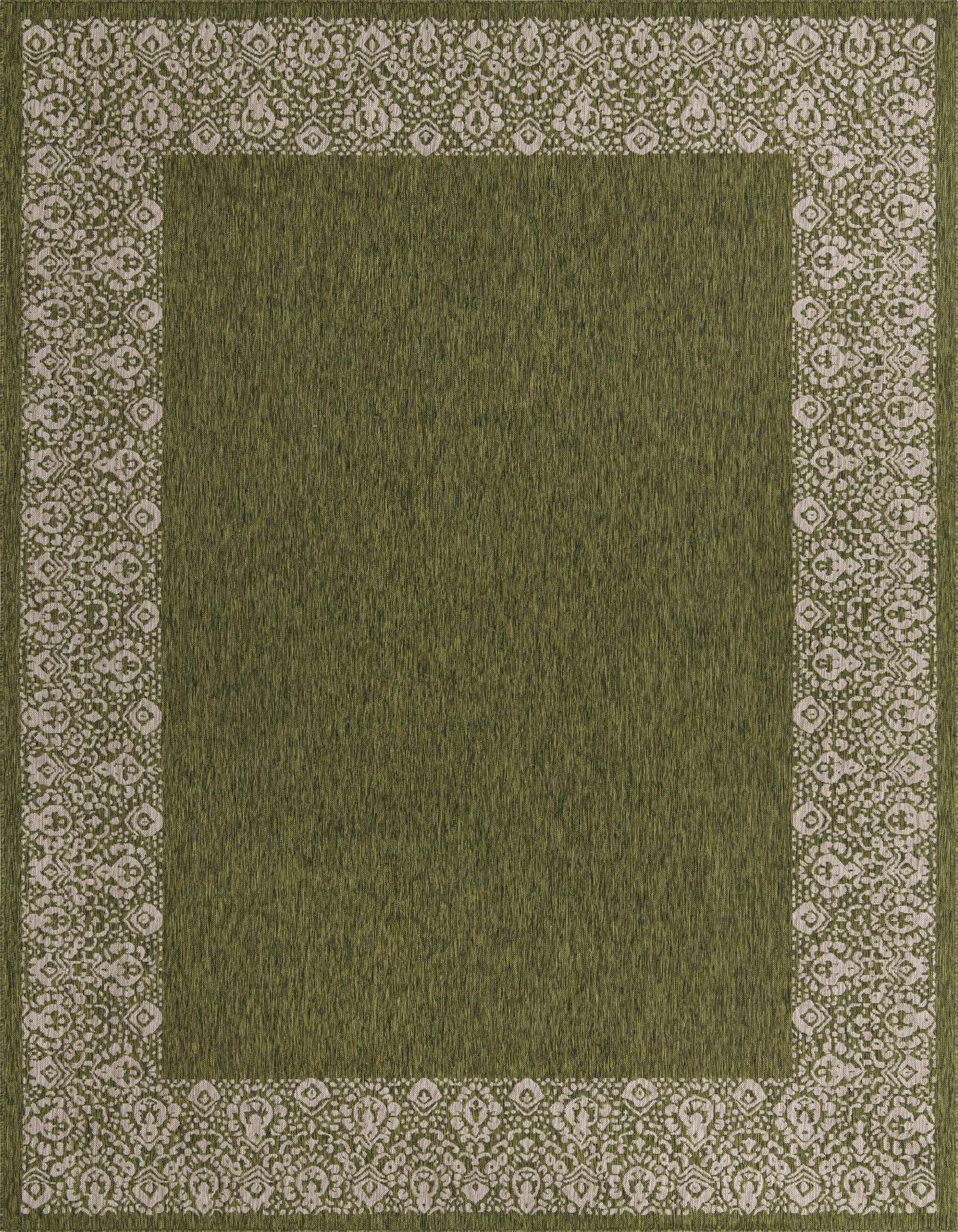 10' x 14' Easy-Clean Border Indoor / Outdoor Rug