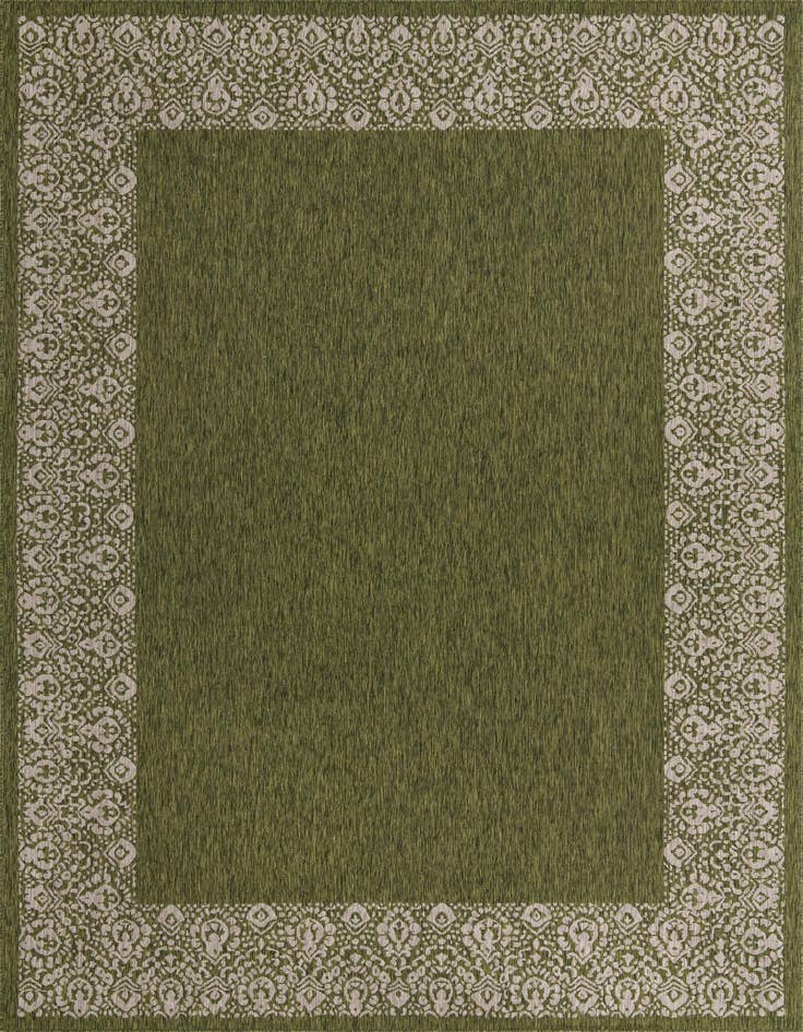 Detail image of 10' x 14' Easy-Clean Border Indoor / Outdoor Rug