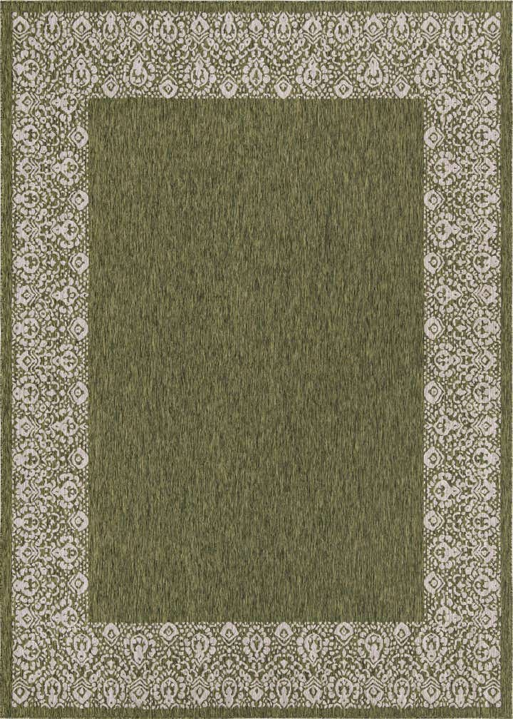 10' x 13' Easy-Clean Border Indoor / Outdoor Rug