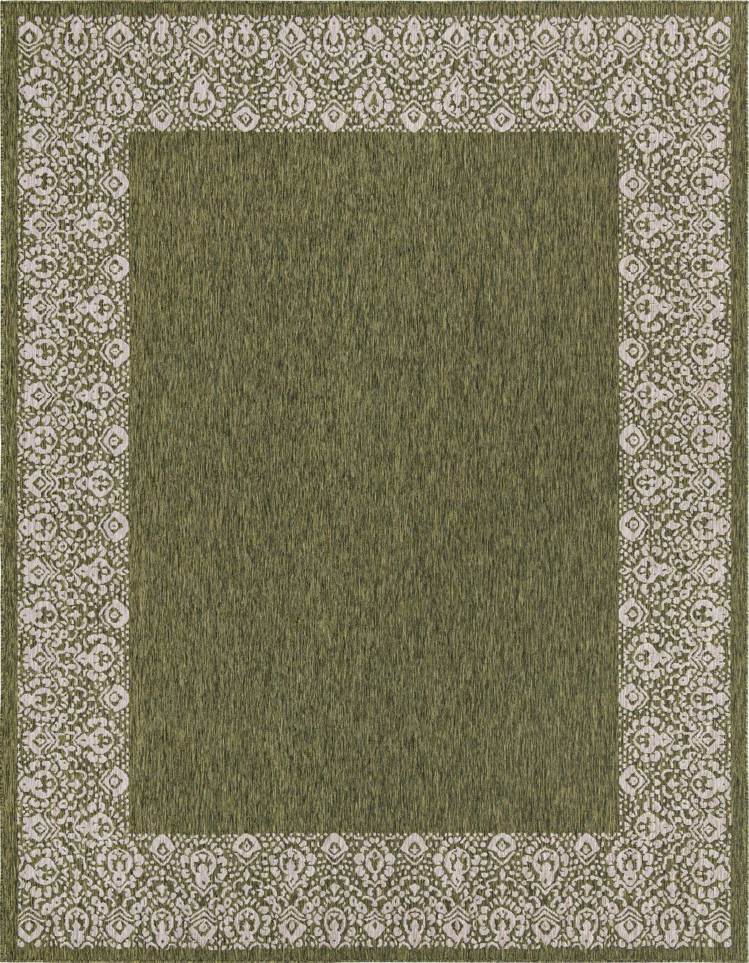 10' x 13' Easy-Clean Border Indoor / Outdoor Rug