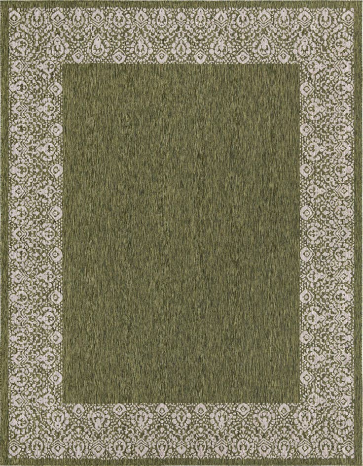 Detail image of 10' x 13' Easy-Clean Border Indoor / Outdoor Rug