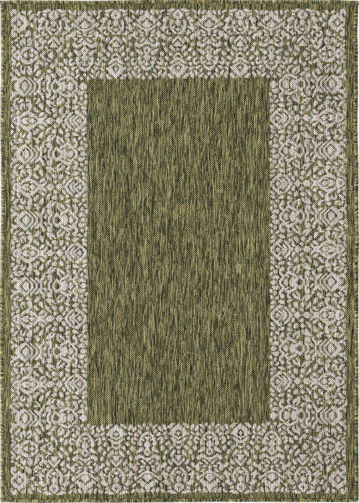 3' x 5' 3 Easy-Clean Border Indoor / Outdoor Rug