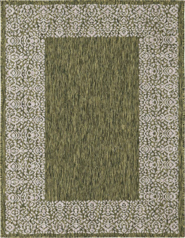 Detail image of 3' x 5' 3 Easy-Clean Border Indoor / Outdoor Rug