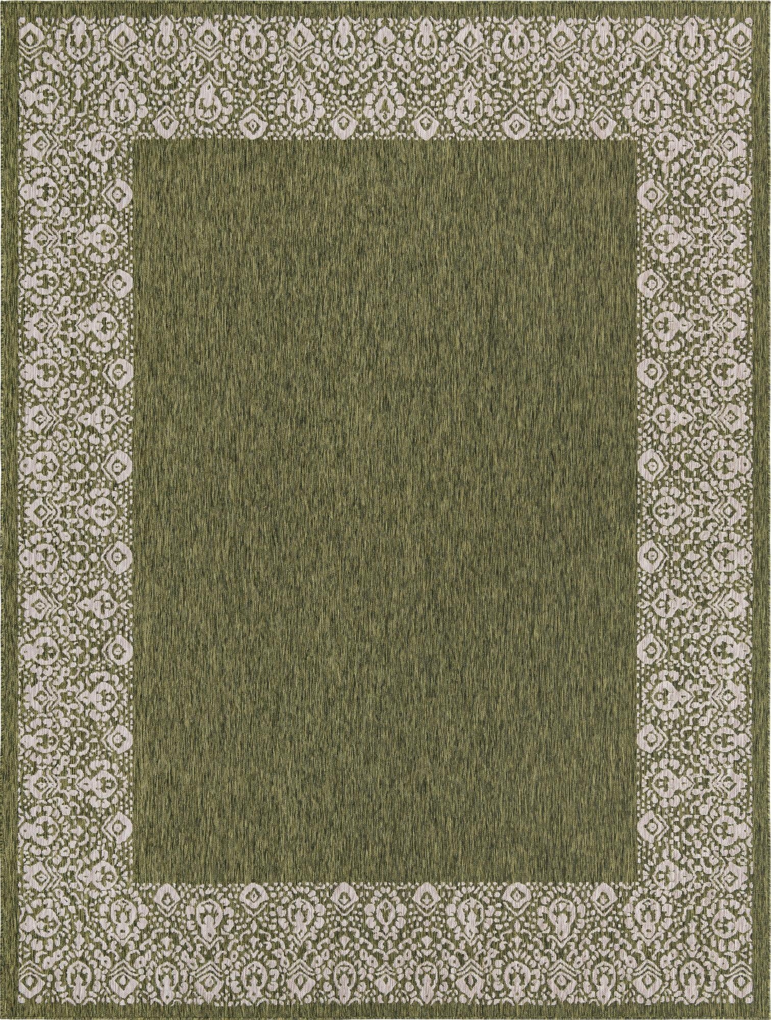 10' x 13'  Washable Border Indoor / Outdoor Rug
