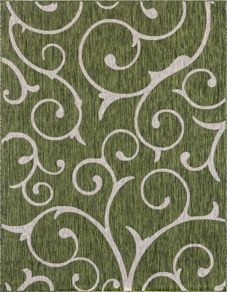 Detail image of 7' x 10' Easy-Clean Botanical Indoor / Outdoor Rug