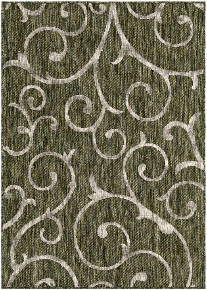 4' x 6' Easy-Clean Botanical Indoor / Outdoor Rug