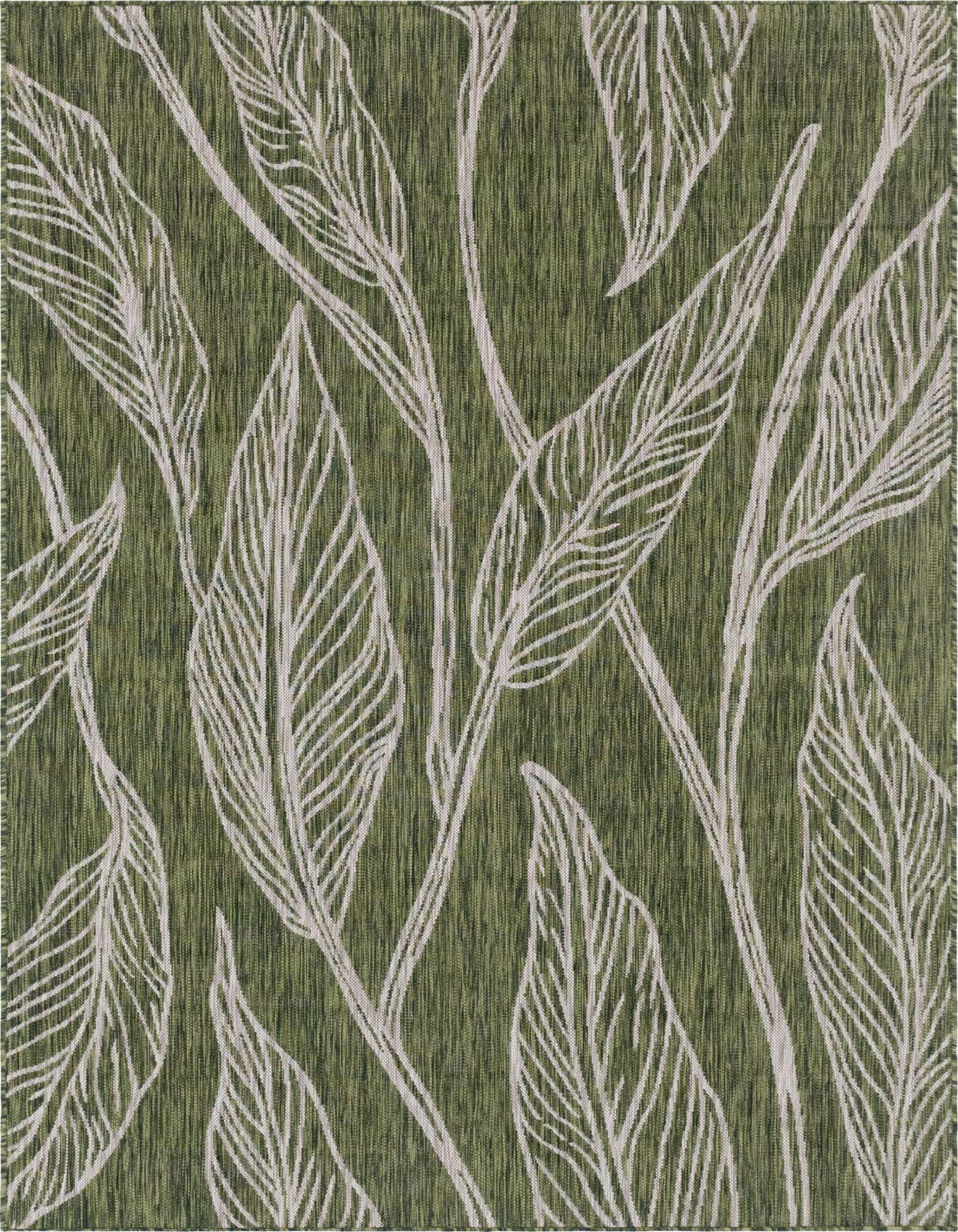 6' x 9' Easy-Clean Botanical Indoor / Outdoor Rug