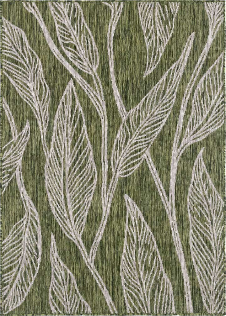 4' x 6' Easy-Clean Botanical Indoor / Outdoor Rug