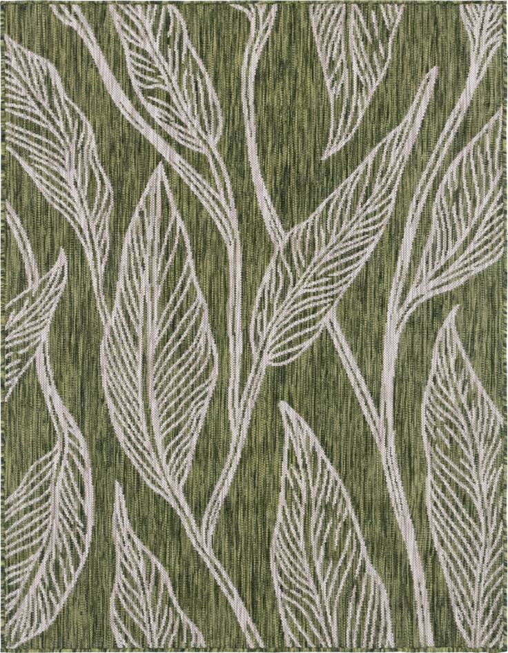 Detail image of 4' x 6' Easy-Clean Botanical Indoor / Outdoor Rug