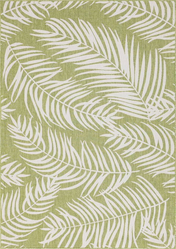 Detail image of 7' 10 x 11' Easy-Clean Botanical Indoor / Outdoor Rug