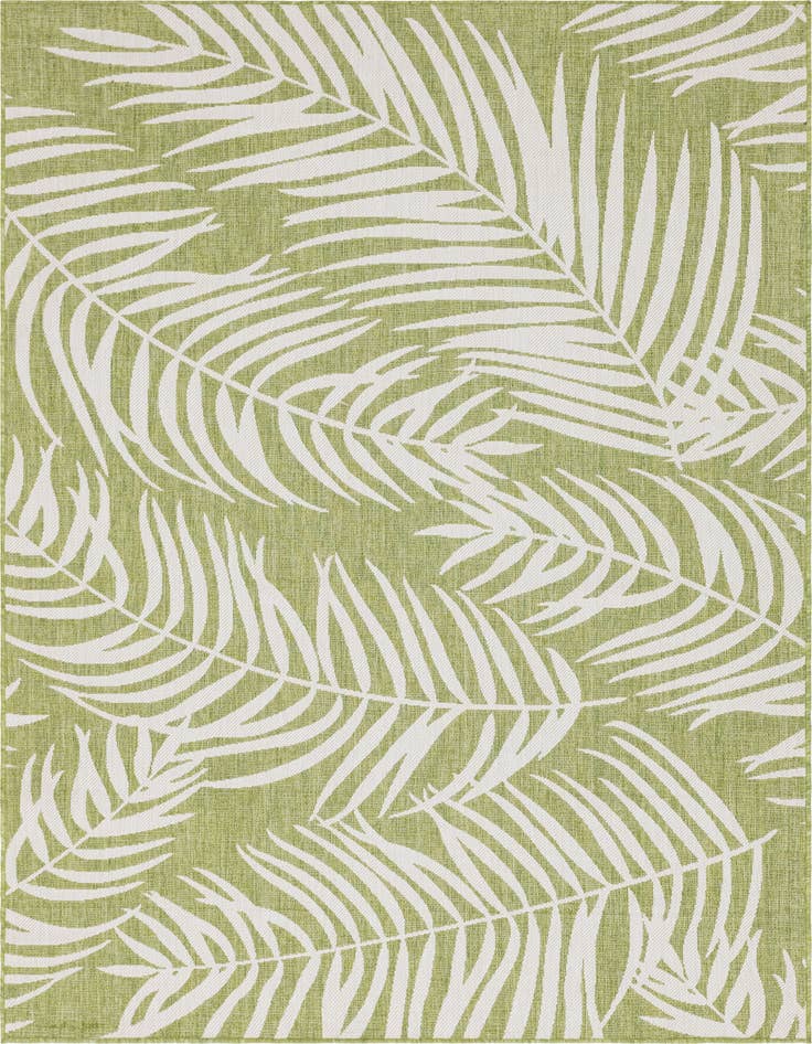 Detail image of 7' x 10' Easy-Clean Botanical Indoor / Outdoor Rug