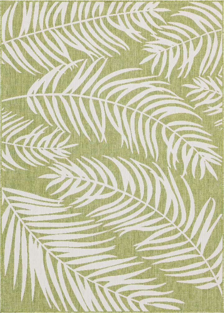 6' x 9' Easy-Clean Botanical Indoor / Outdoor Rug