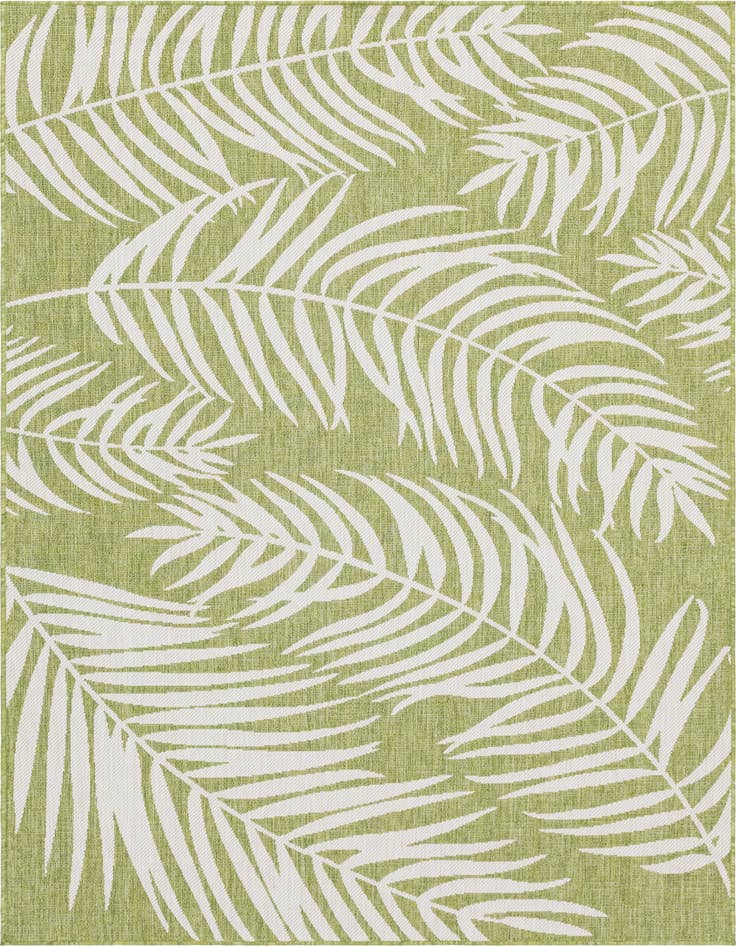 Detail image of 6' x 9' Easy-Clean Botanical Indoor / Outdoor Rug