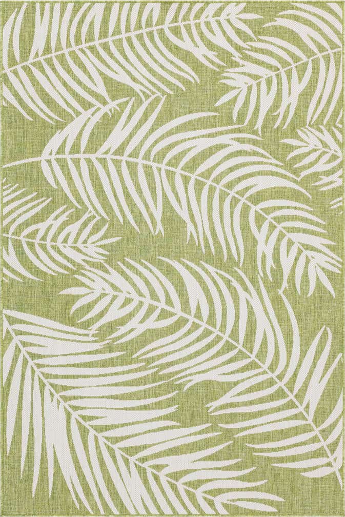 6' x 9' Easy-Clean Botanical Indoor / Outdoor Rug