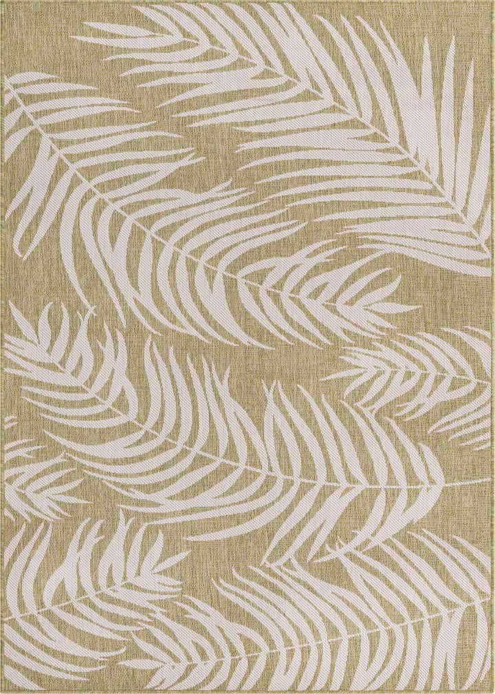 5' 3 x 8' Easy-Clean Botanical Indoor / Outdoor Rug