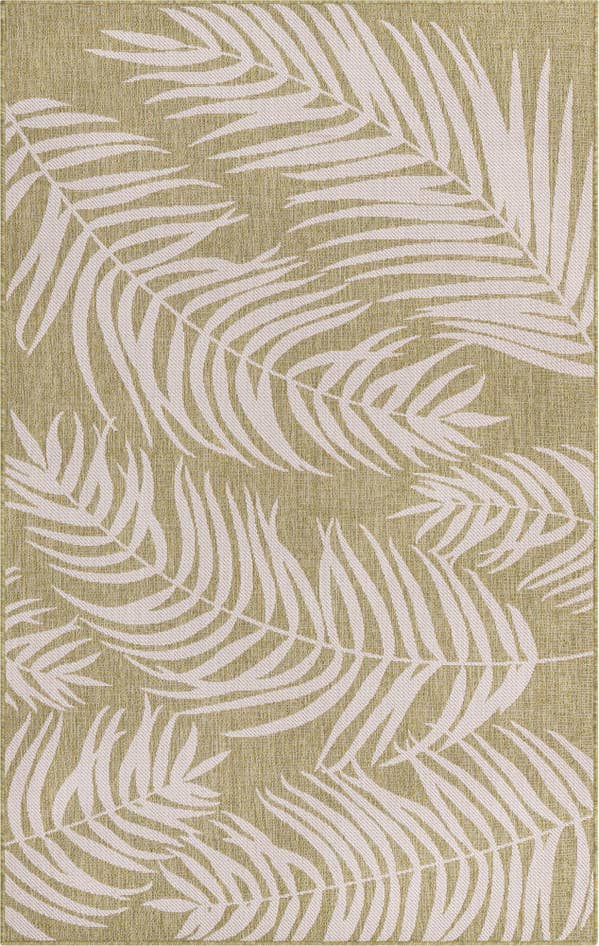 Detail image of 5' 3 x 8' Easy-Clean Botanical Indoor / Outdoor Rug