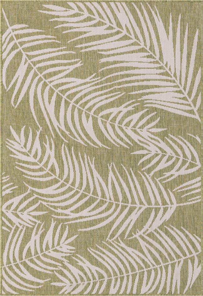 Detail image of 4' x 6' Easy-Clean Botanical Indoor / Outdoor Rug