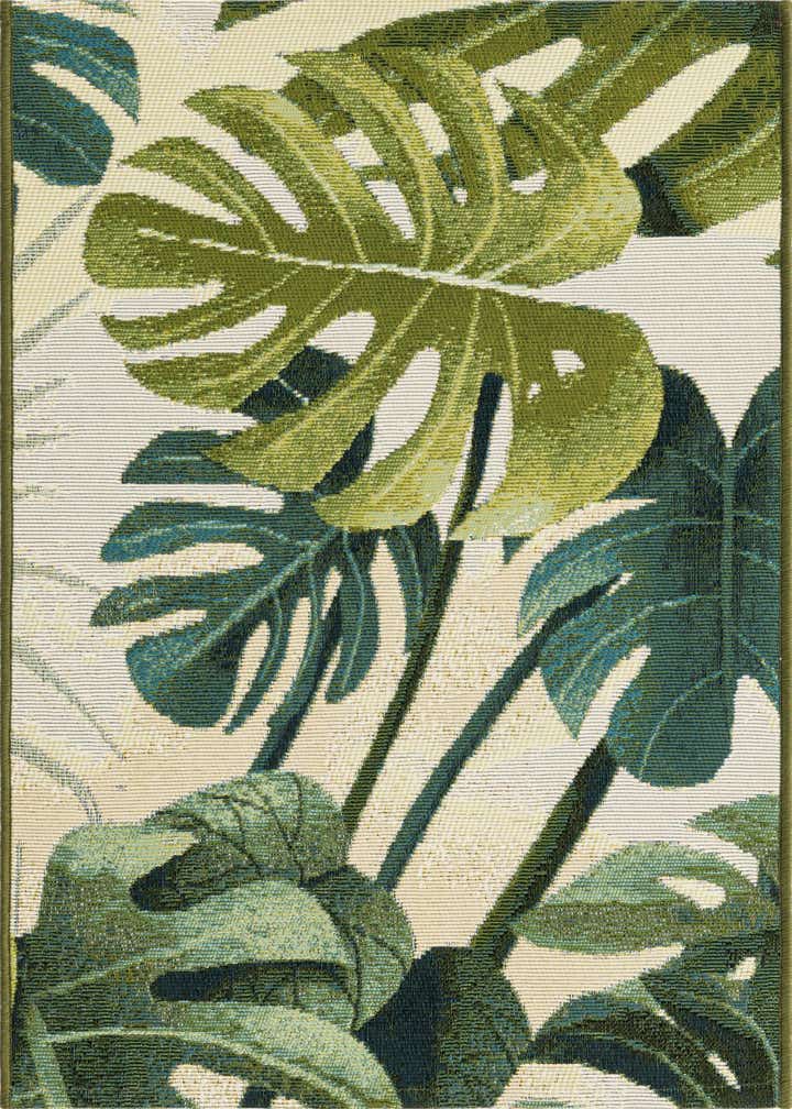 2' x 3' Easy-Clean Botanical Indoor / Outdoor Rug