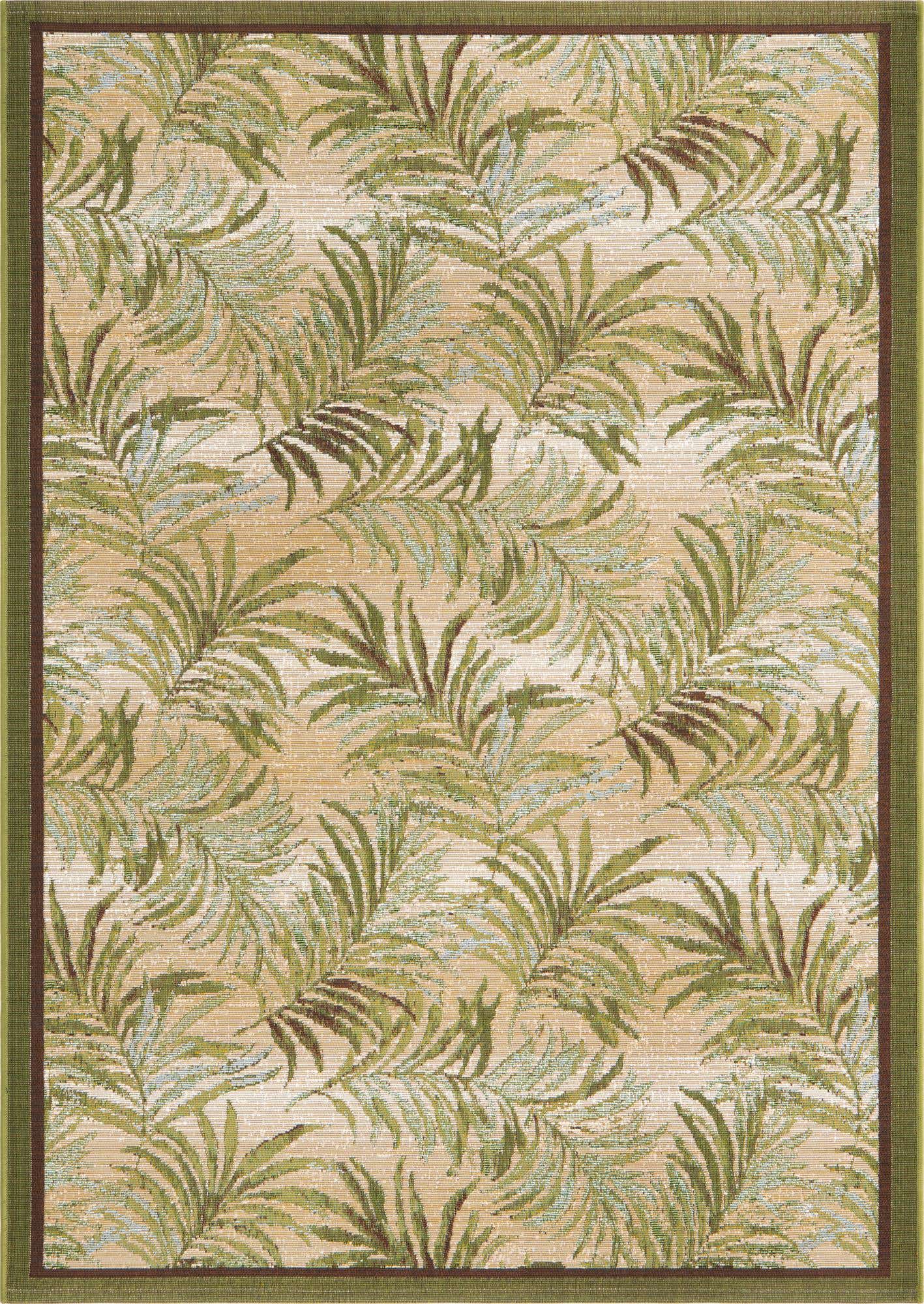 4' x 6' Easy-Clean Botanical Indoor / Outdoor Rug