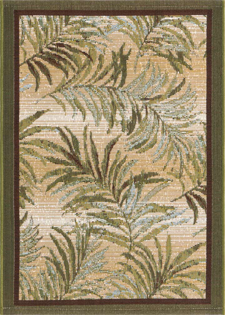 2' x 3' Easy-Clean Botanical Indoor / Outdoor Rug