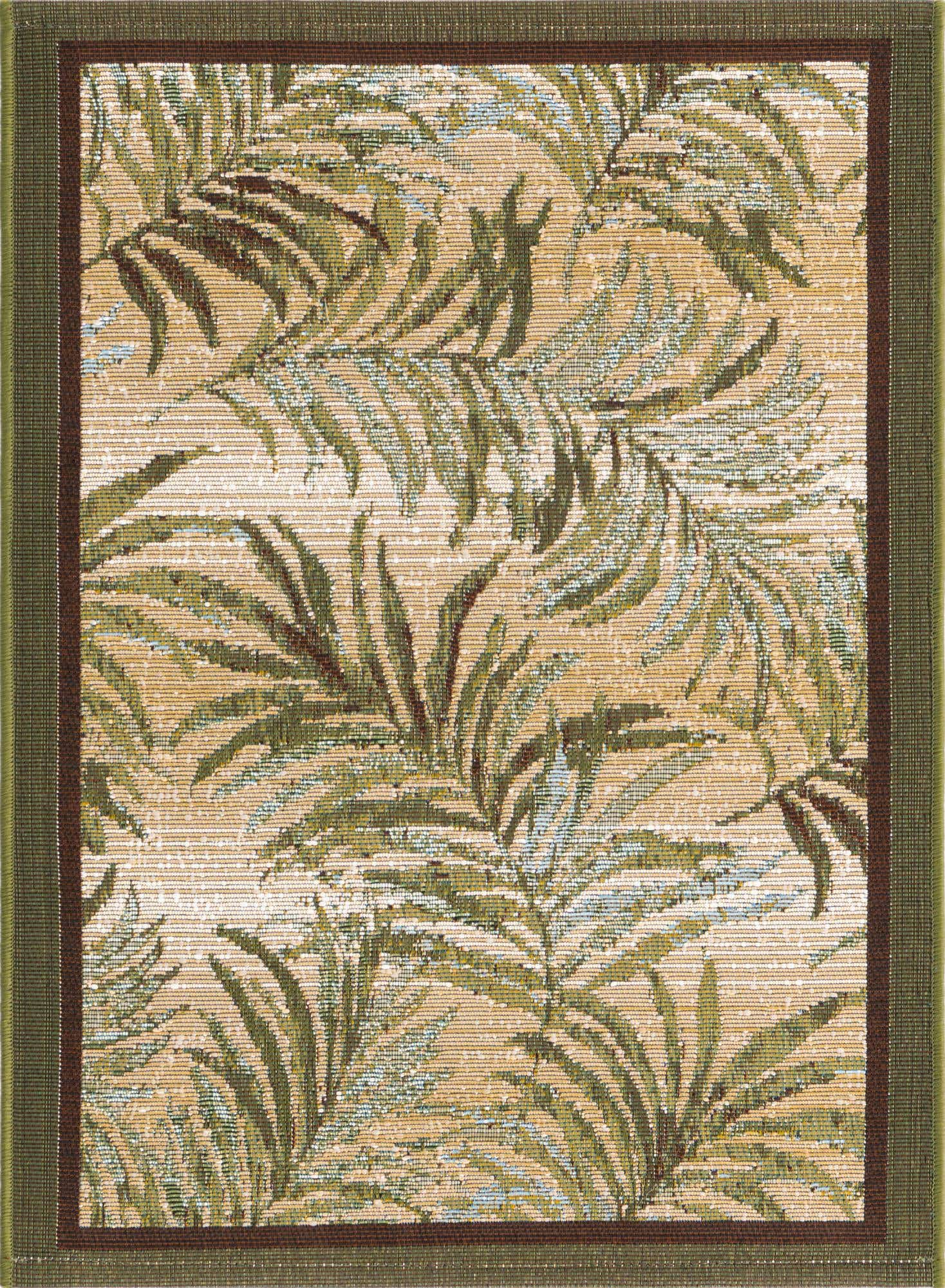 2' x 3' Easy-Clean Botanical Indoor / Outdoor Rug