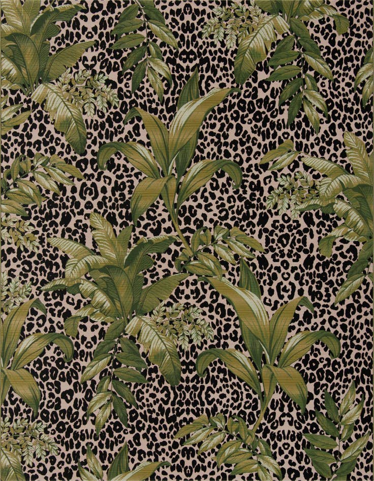 Detail image of 10' x 12' Easy-Clean Botanical Indoor / Outdoor Rug