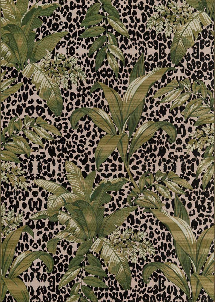 7' 10 x 10' Easy-Clean Botanical Indoor / Outdoor Rug