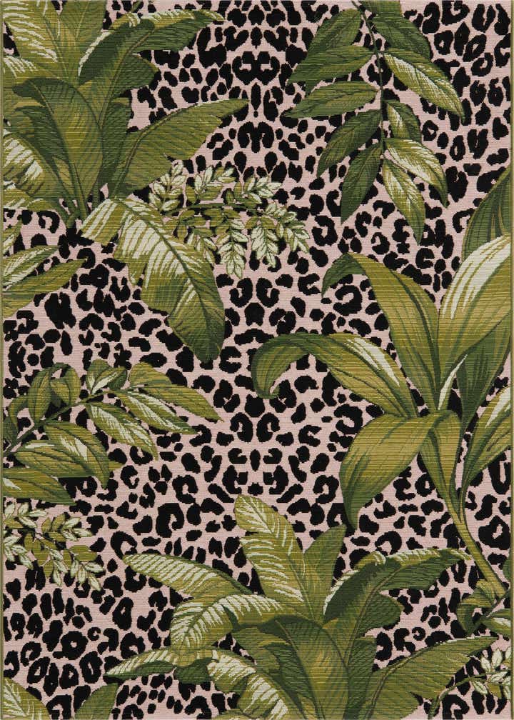 4' x 6' Easy-Clean Botanical Indoor / Outdoor Rug