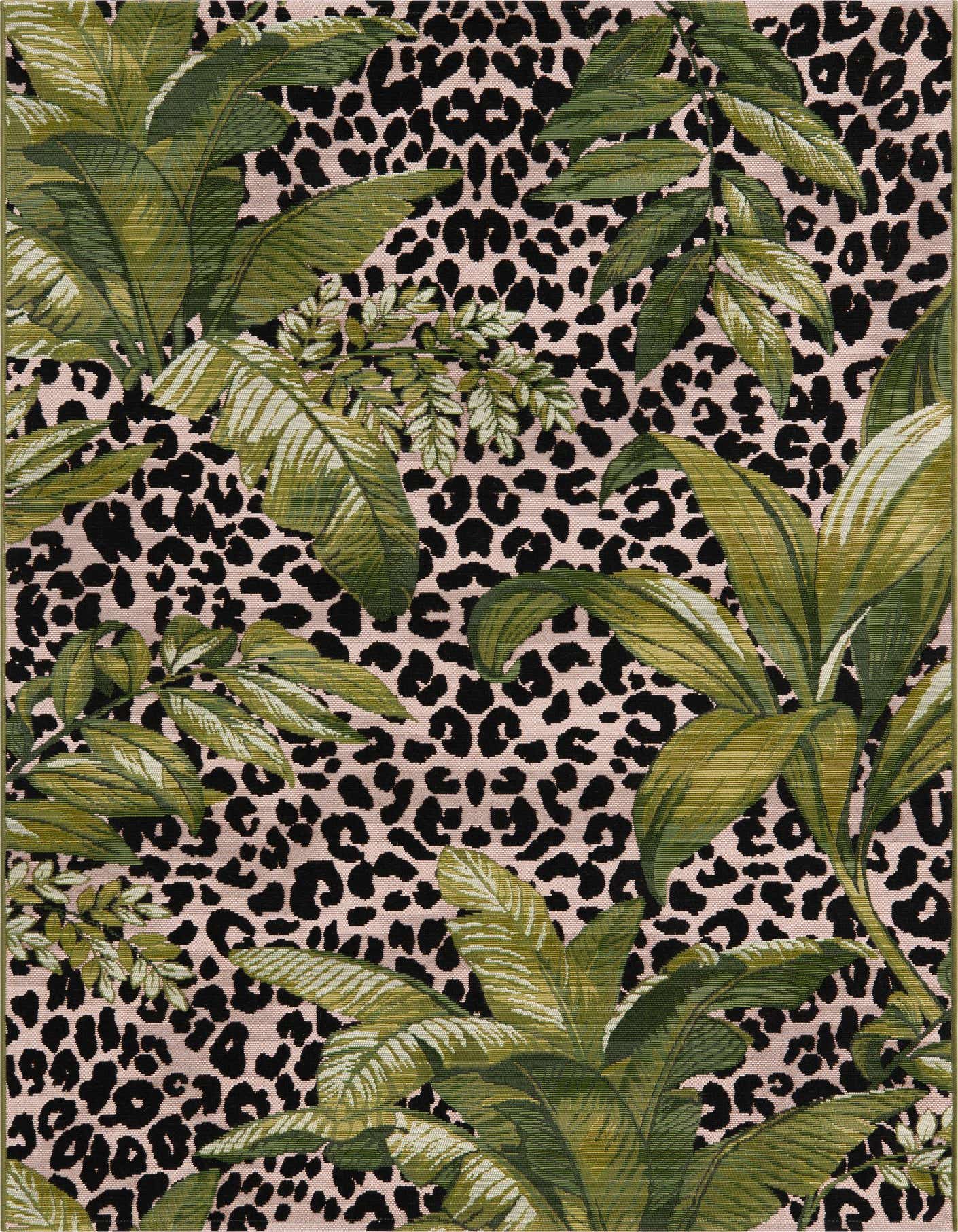 4' x 6' Easy-Clean Botanical Indoor / Outdoor Rug