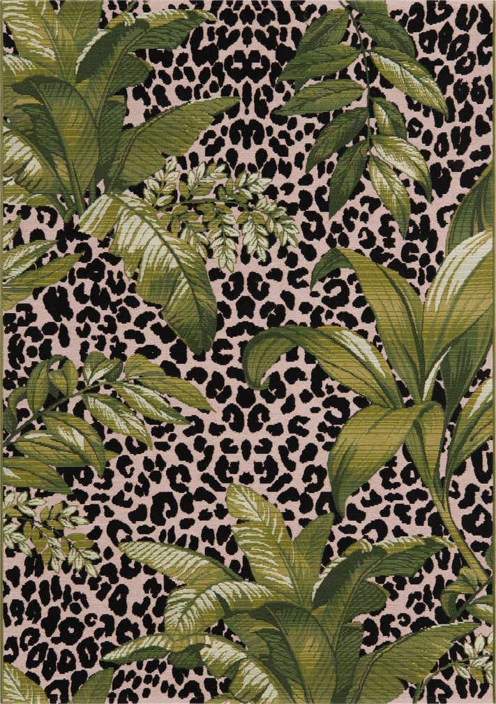 4' x 6' Easy-Clean Botanical Indoor / Outdoor Rug