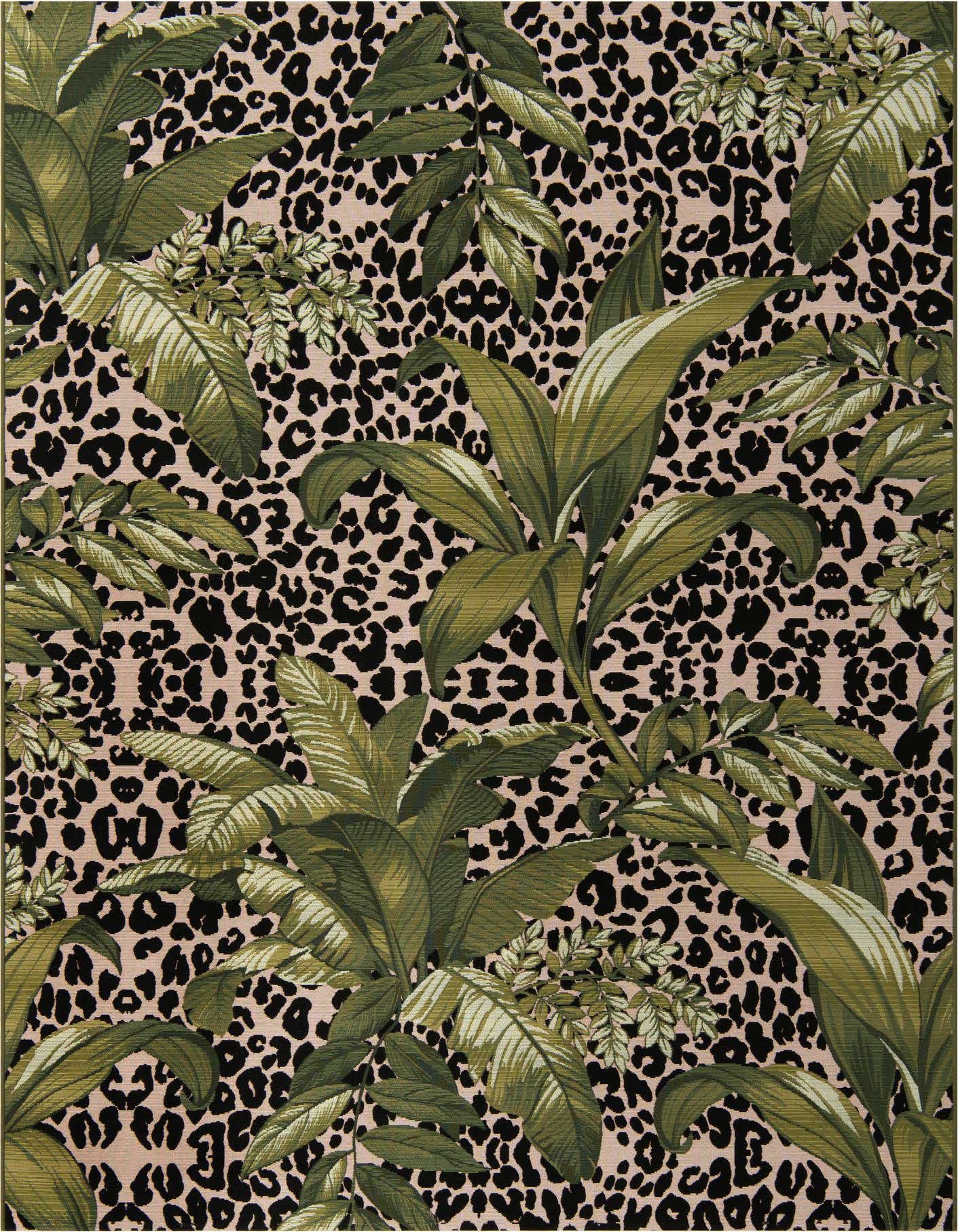 7' x 10' Easy-Clean Botanical Indoor / Outdoor Rug