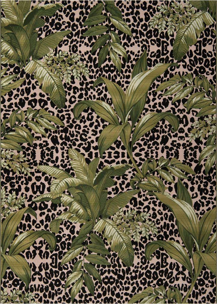 7' 10 x 11' Easy-Clean Botanical Indoor / Outdoor Rug