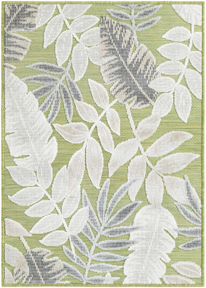 2' 2 x 3' Easy-Clean Botanical Indoor / Outdoor Rug