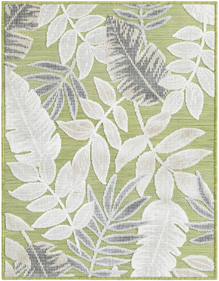 Detail image of 2' 2 x 3' Easy-Clean Botanical Indoor / Outdoor Rug