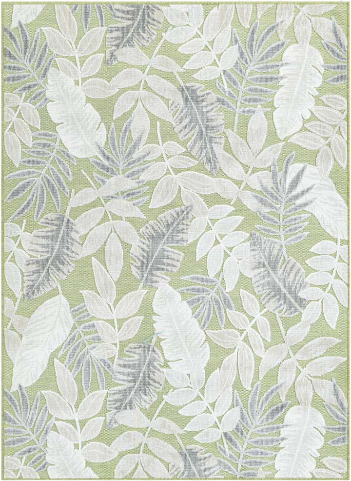4' 5 x 6' Easy-Clean Botanical Indoor / Outdoor Rug